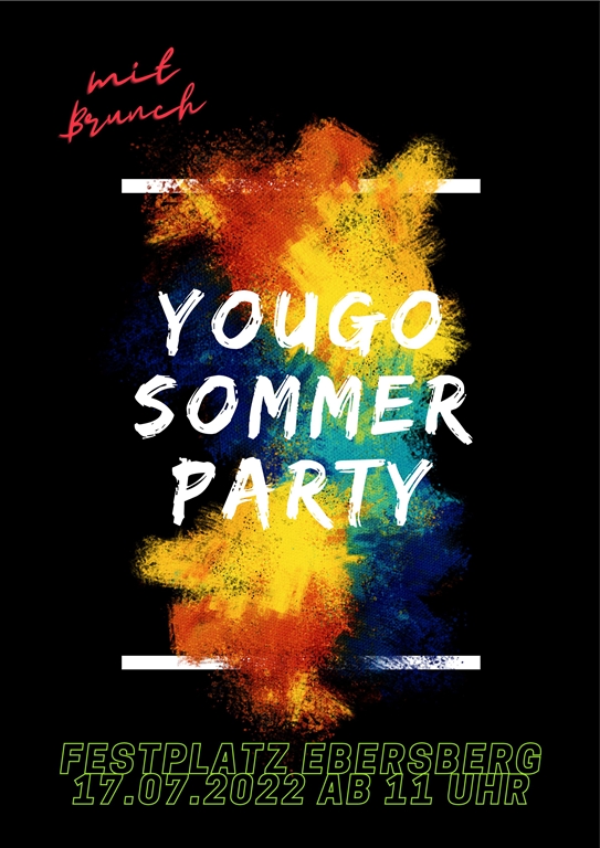 Plakat Yougo Sommerparty